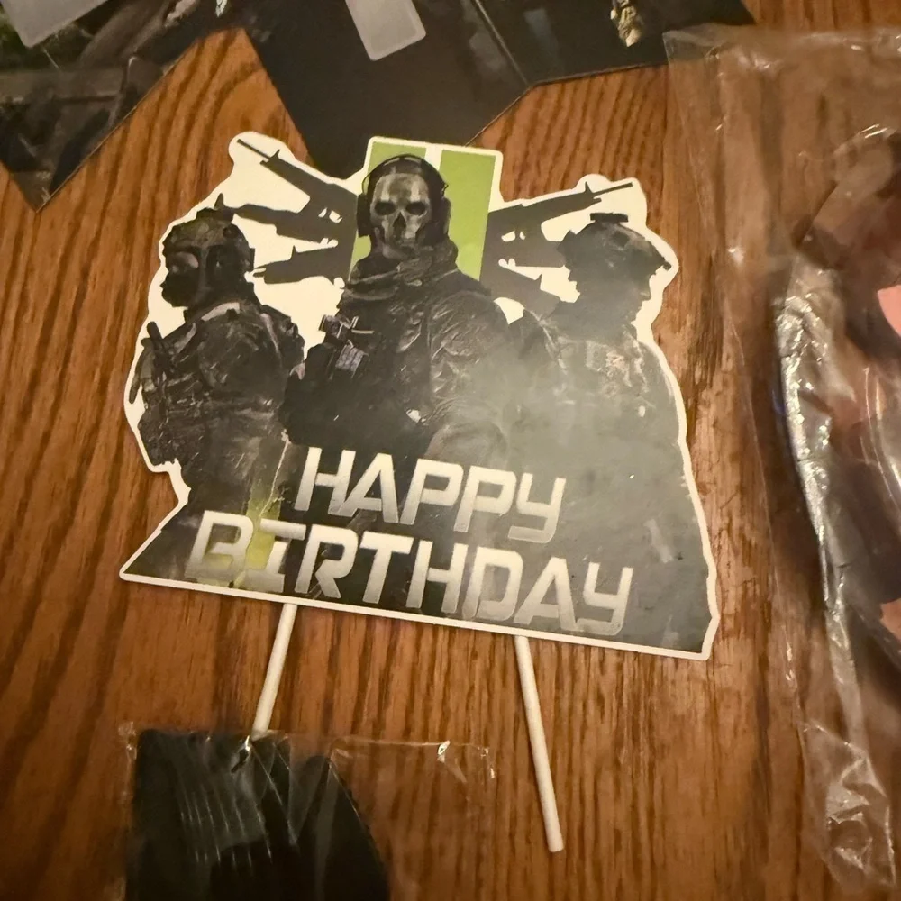 Call of Duty 104 Piece Military Themed Happy Birthday Decorations